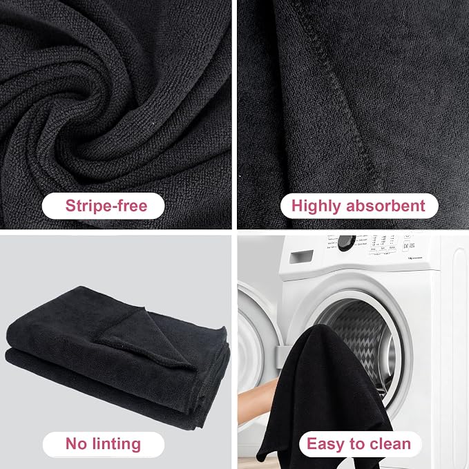 4 Pcs Extra Large Microfiber Cleaning Cloth 30 x 20 Inch Reusable Thick - Image 5