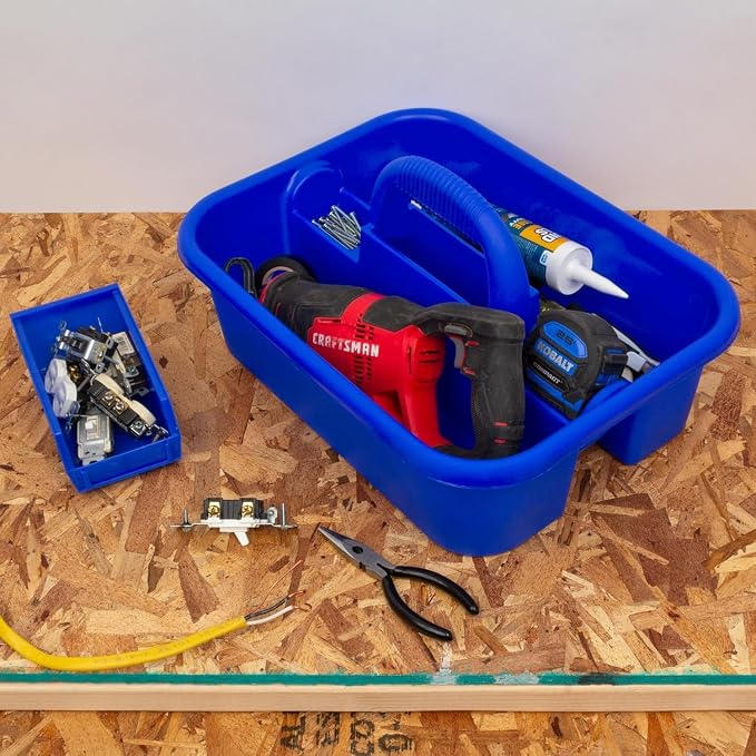 Akro-Mils 09185 Plastic Tote Tool & Supply Cleaning Caddy - Image 6