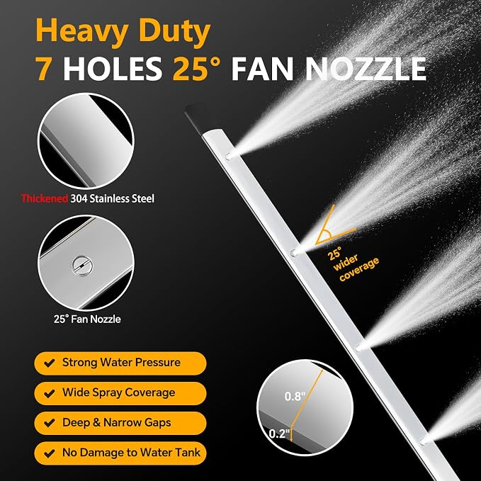Upgraded 47" Radiator Pressure Washer Cleaning Wand: Thickened Heavy Duty - Image 3