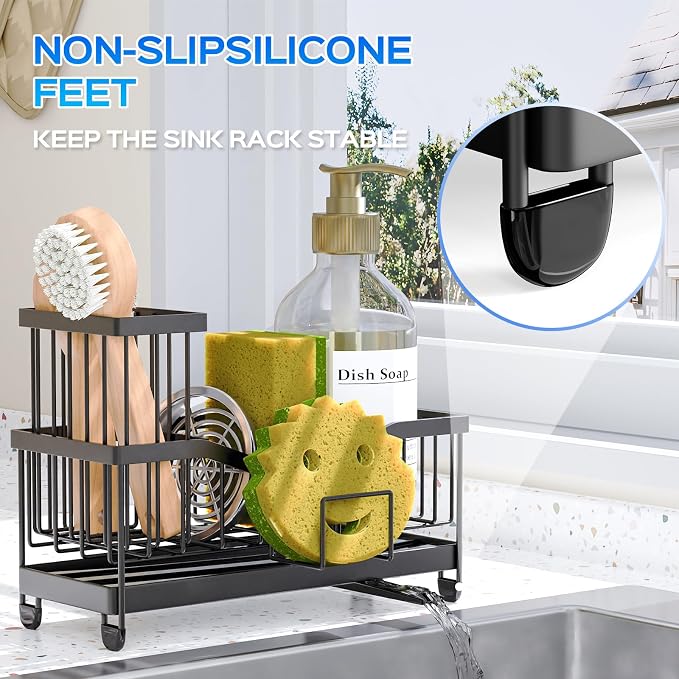 Maifan Kitchen Sink Caddy Organzier Sponge Holder - Image 3