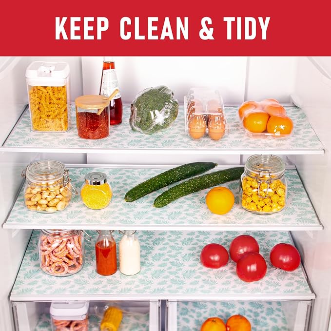 Cooyes Absorbent Refrigerator Liners, Non Slip Fridge Bin Liners and Mats - Image 2