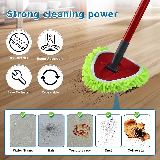 Mop Replace Head for O Cedar, Spin Mop Heads Replacements for Ocedar Easywring - Image 6