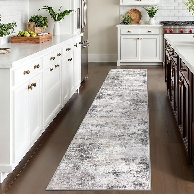 IOHOUZE Abstract Runner Rug 2x10 Ft Washable Runners - Image 2