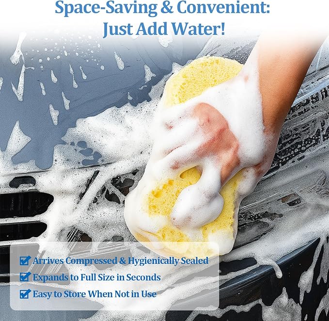 10 Pack Large Car Wash Sponges Non-Scratch Sponges - Image 5