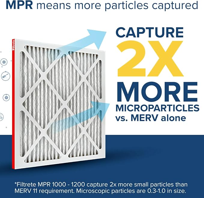 Filtrete 18x30x1 AC Furnace Air Filter, MERV 11, MPR 1000, Micro Allergen - Image 4