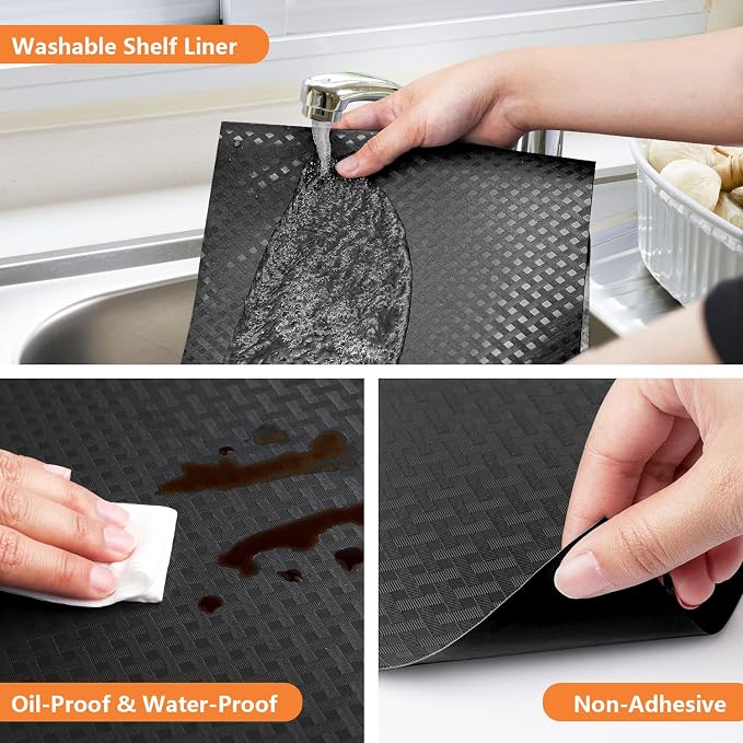 Shelf Liners for Kitchen Cabinets Refrigerator Liners Waterproof & Oil-Proof - Image 6