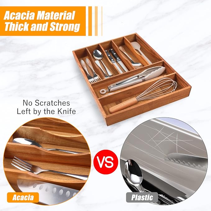 Bellsal Bamboo Silverware Organizer - Image 4