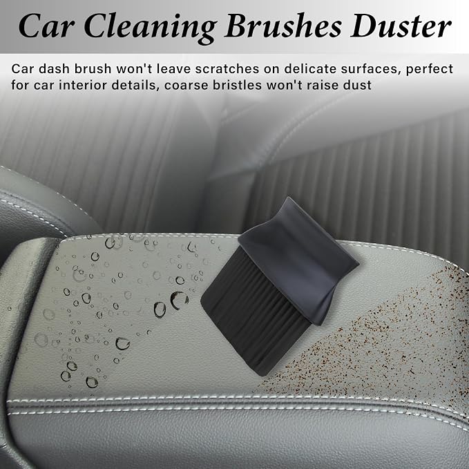 Car Interior Brush, Automotive Interior Dusting Brush, Car Interior Cleaning - Image 5