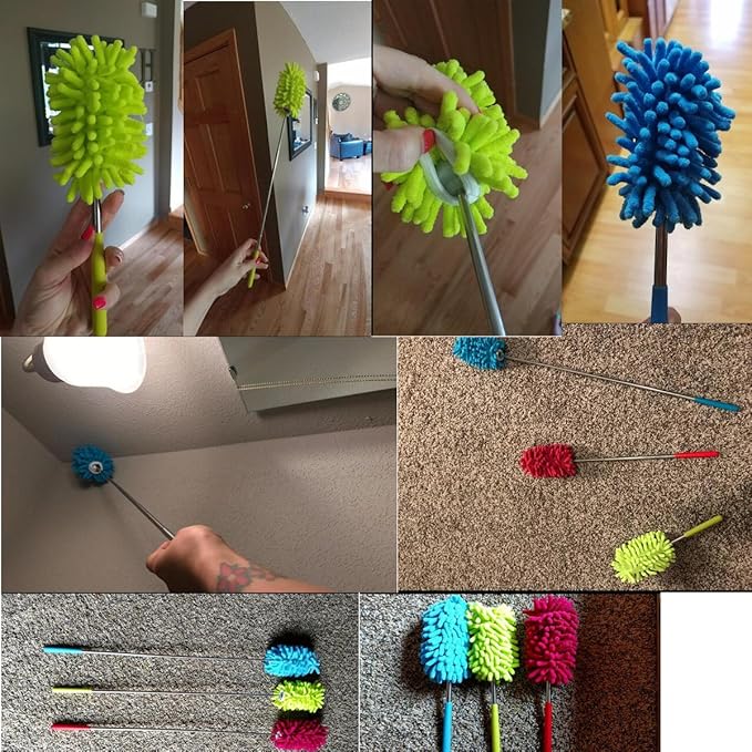 M-Jump 3 Pack Retractable Long-Reach Washable Duster - Image 6
