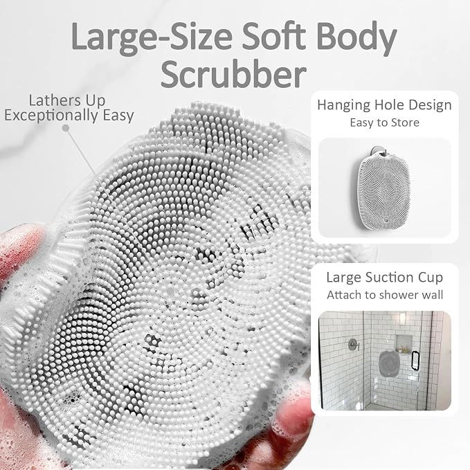 Soft Silicone Body Scrubber, Gentle Like a Hand Exfoliating Your Skin and Build - Image 6