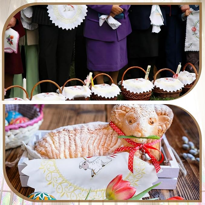 Polish Traditional Easter Embroidered Basket Cover Table Decoration Easter - Image 4