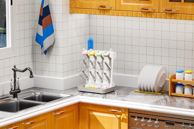 Baby Bottle Drying Rack Large Vertical Bottle Drying Rack - Image 4