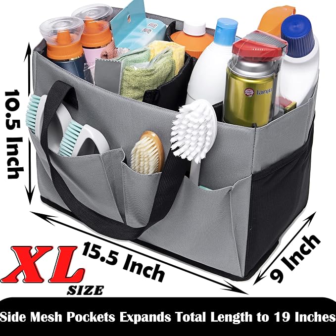Cleaning Caddy with Handle and Shoulder Strap Organizer - Image 2