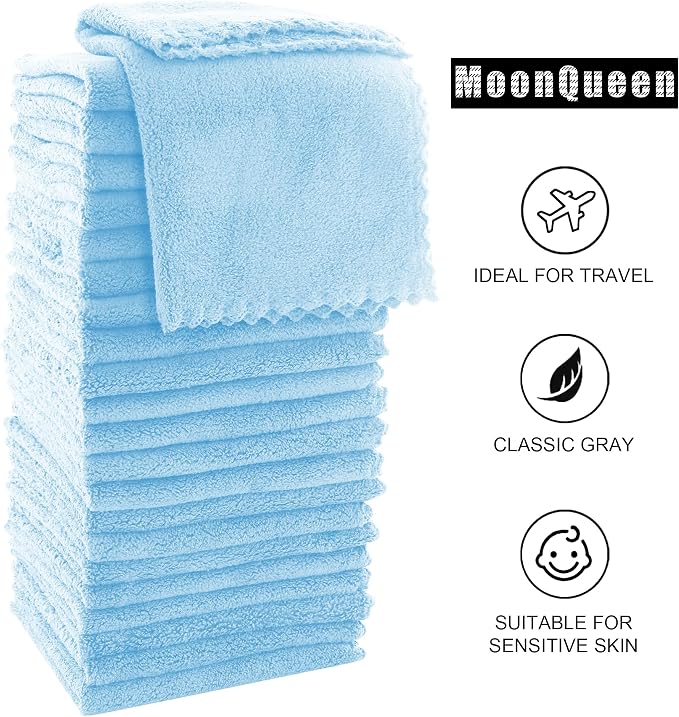 MOONQUEEN Ultra Soft Premium Washcloths Set - Image 6