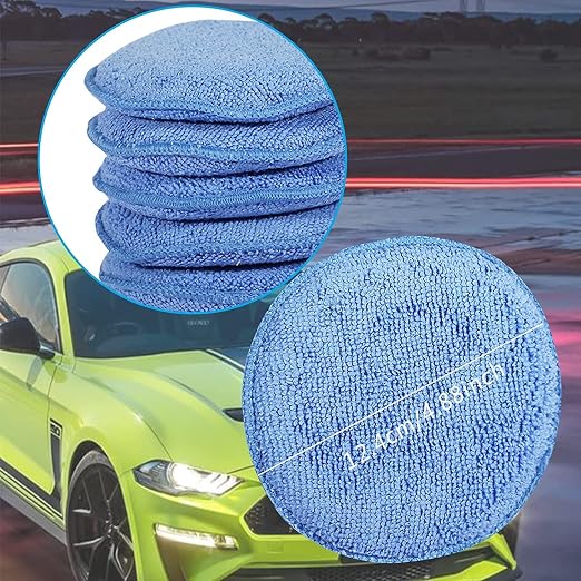 Microfiber Wax Applicator Pads, Car Wax Applicator, Buffing & Detail Polishing - Image 4