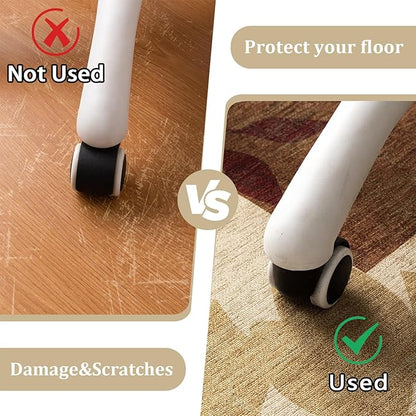 Office Chair Mat for Hardwood Floor, 72"x48" Easy Glide Computer Desk Mat Protector for Rolling Chair Under Desk Rug Nonslip Backing, Machine Wash, (Modern)