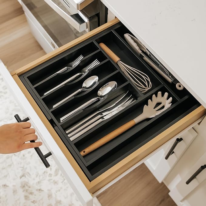 KitchenEdge Premium Silverware, Flatware and Utensil Organizer - Image 7