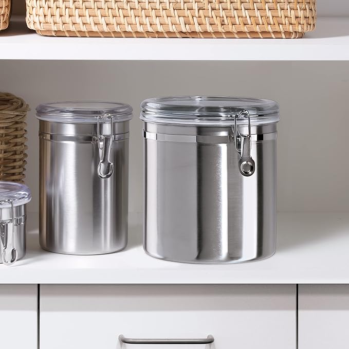 Oggi Stainless Steel Kitchen Canister 152 fl oz - Image 6