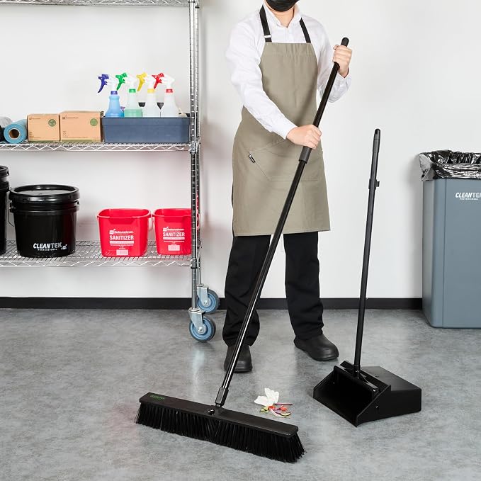 Restaurantware-Clean Tek Professional 23.62 Inch Push Broom, 1 Heavy-Duty Broom - Image 5