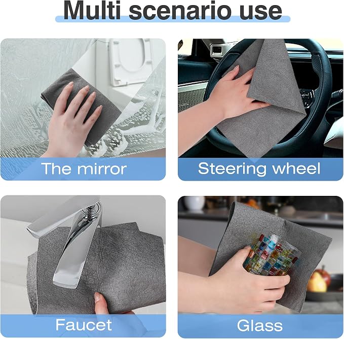 10 Pcs Thickened Magic Cleaning Cloth, Microfiber Streak Free Cleaning Cloths - Image 6