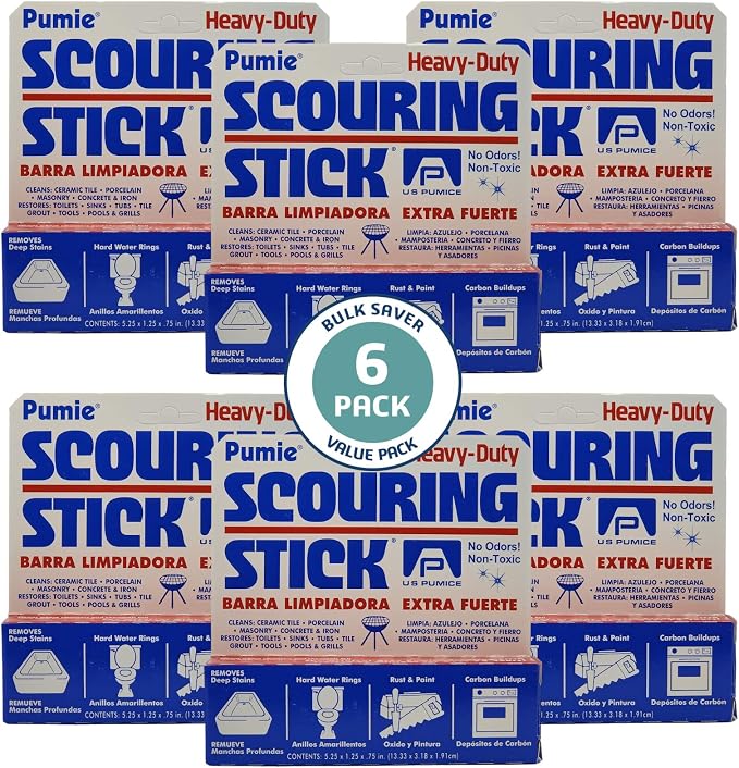 6-Pack PUMIE HDW Scouring Stick by PumiebyUSPumice