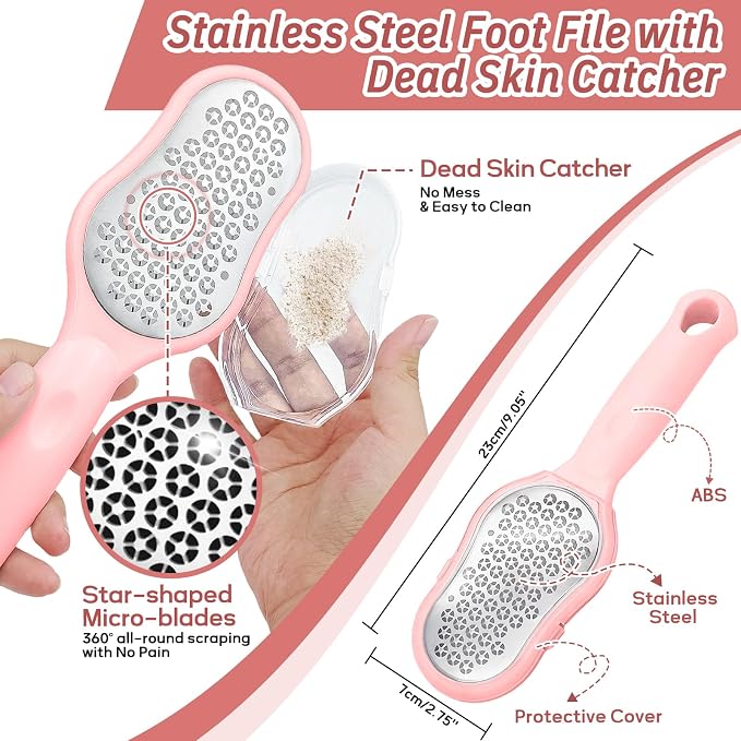 New Foot Brush & Foot Files Set, 3-in-1 Foot Scrubber - Image 6
