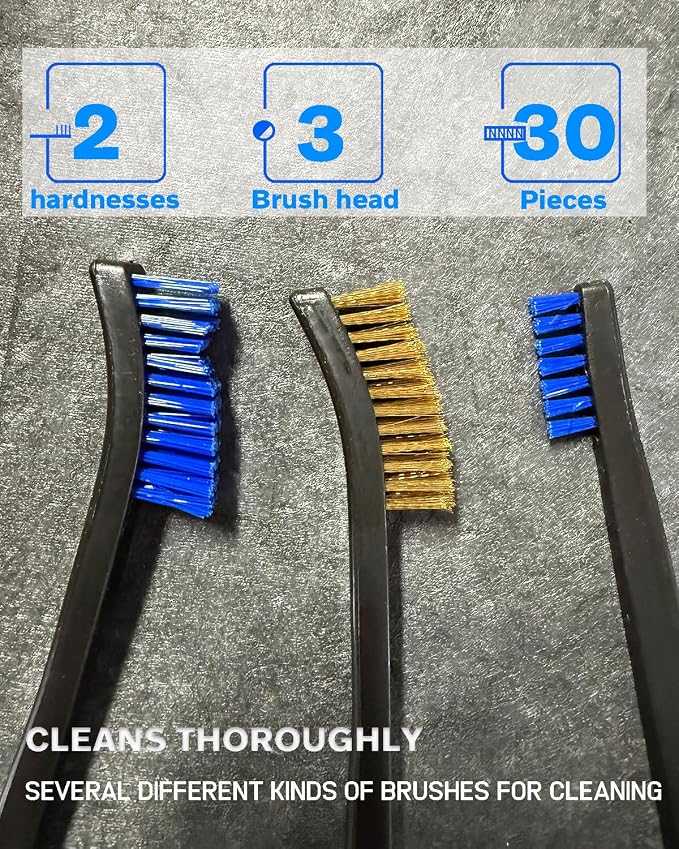 30 Pack Gun Cleaning Brushes Set Included:25 Nylon7-Inch Double-Ended Cleaning - Image 5