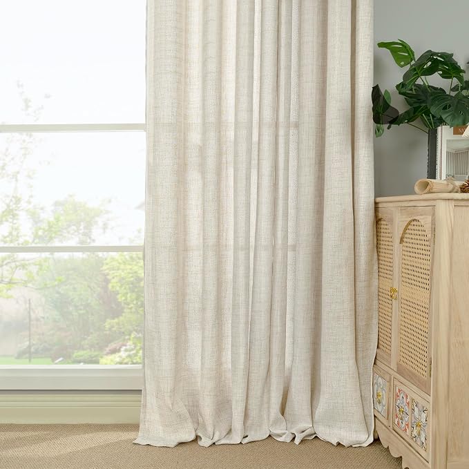 YoungsTex Linen Curtains 90 Inch Length - Image 9