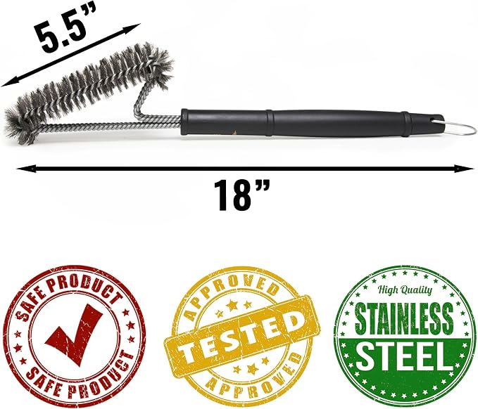Grillaholics Essentials Grill Brush Steel - Image 4