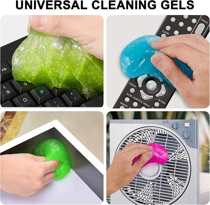 Car Cleaning Gels 4-Pack, Car Cleaning Putty Universal Auto Detailing Tools Car - Image 3