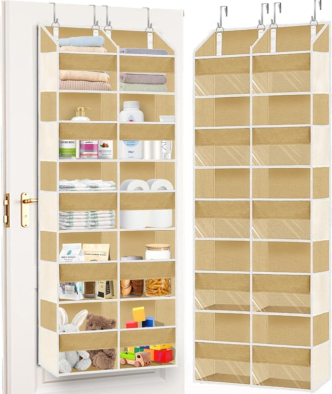 Over the Door Organizer 5 Tiers, Extra Large Behind Door Storage of 10 by Ofiray-home