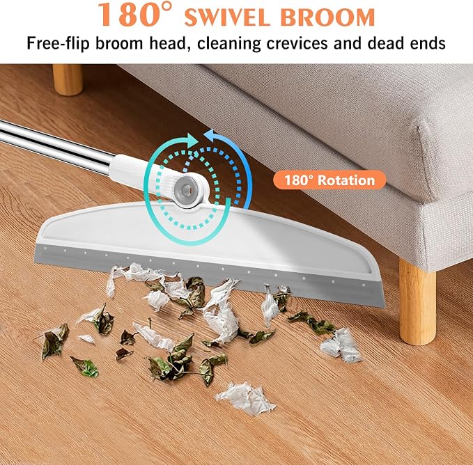 Multifunction Magic Broom, 54 Inch Adjustable Long Handle Silicone Floor - Image 4