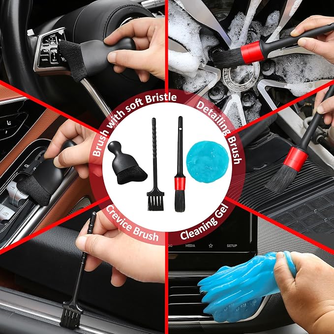 10pcs Windshield Cleaner Tool, Car Window Cleaning Wash Kit - Image 4