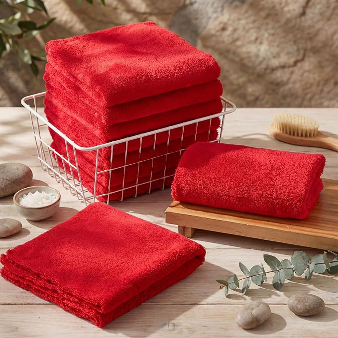Tallew 15 Pcs Car Microfiber Towels Buffing Drying Wash Cleaning Cloths Plush - Image 2
