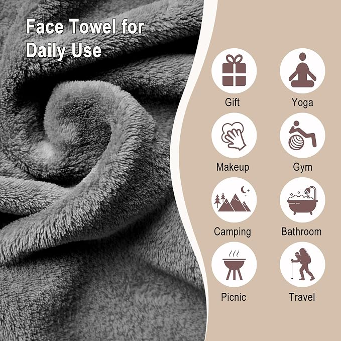 KODAMO Makeup Remover Cloth, 6 inch x 6 inch Reusable Makeup Remover Towels - Image 4