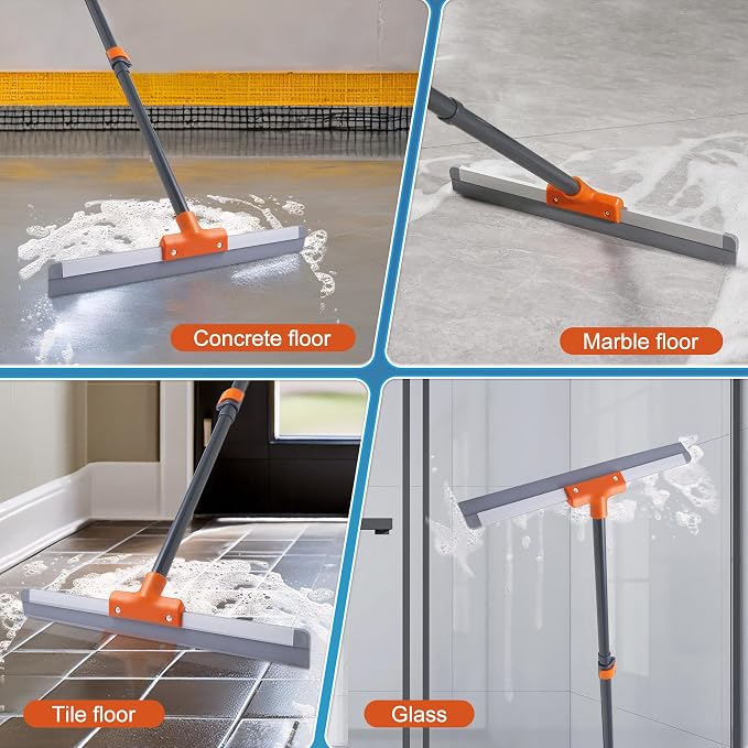 Rubber Floor Squeegee for Concrete Floor, Tile Floor, Metal Aluminium Heavy - Image 3