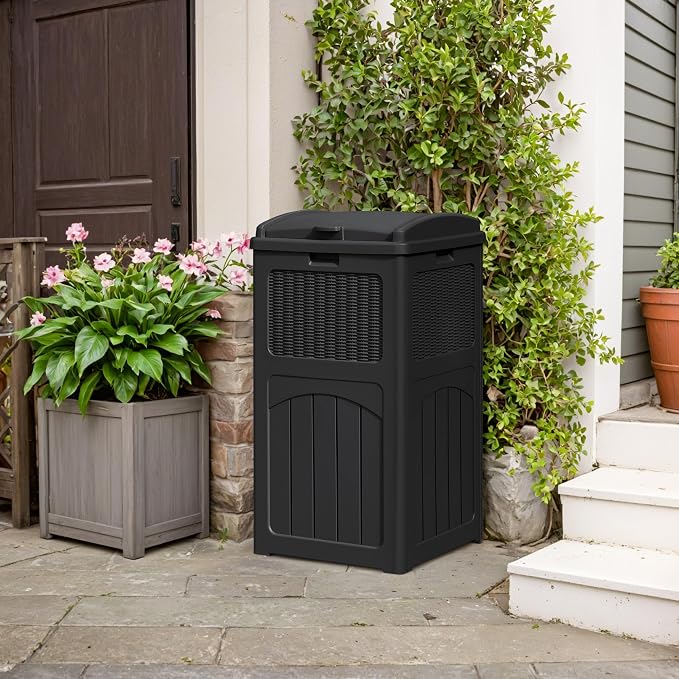 YESHOMY 4 Pack Outdoor Trash Can - Image 5