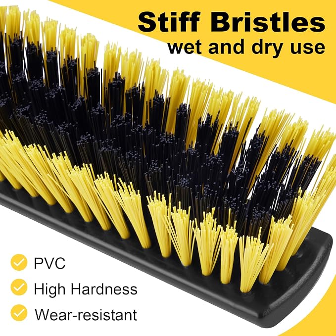 16" Push Broom for Outdoor Heavy Duty, Push Brooms - Image 3