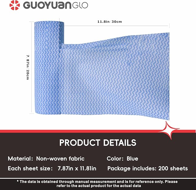 Disposable Cleaning Cloths Roll Disposable Dish Cloth Multi-Purpose Heavy Duty - Image 2