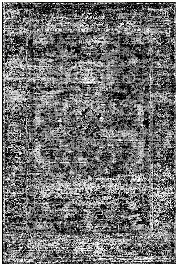Area Rugs 5x7, Washable Black Rugs - Image 4