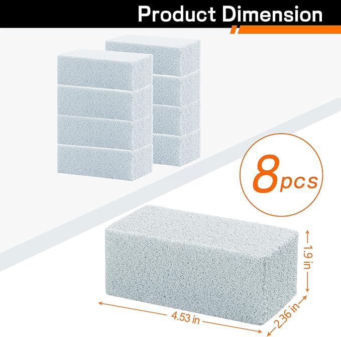 Heavy Duty Grill Cleaner, Grill Cleaning Bricks, Pumice Griddle Cleaning Stone - Image 7