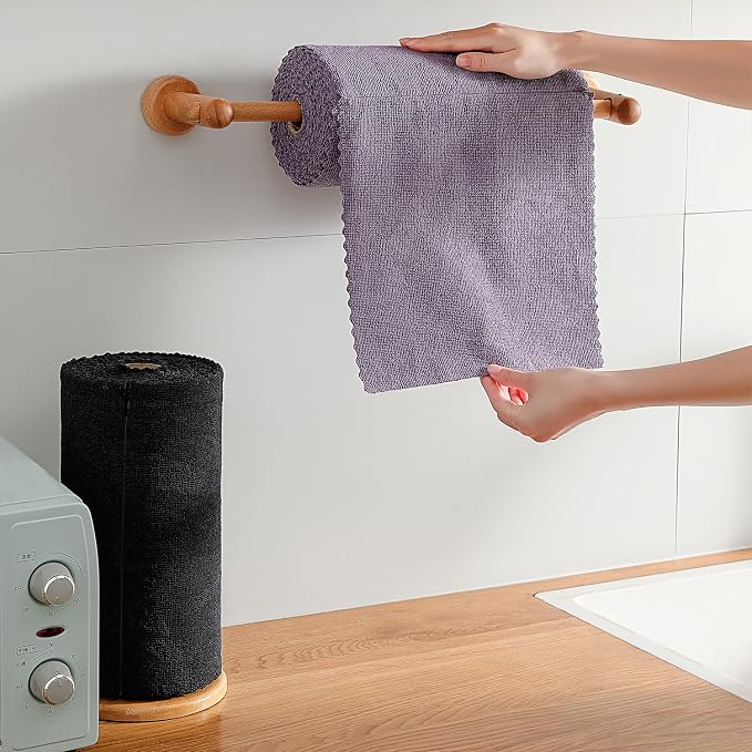 80 Pack Microfiber Cleaning Cloth Roll, Lint Free Rags & Tear Away Reusable - Image 4