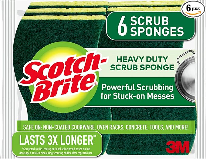Scotch-Brite Heavy Duty Scrub Sponges, Sponges by 3MIndustrial