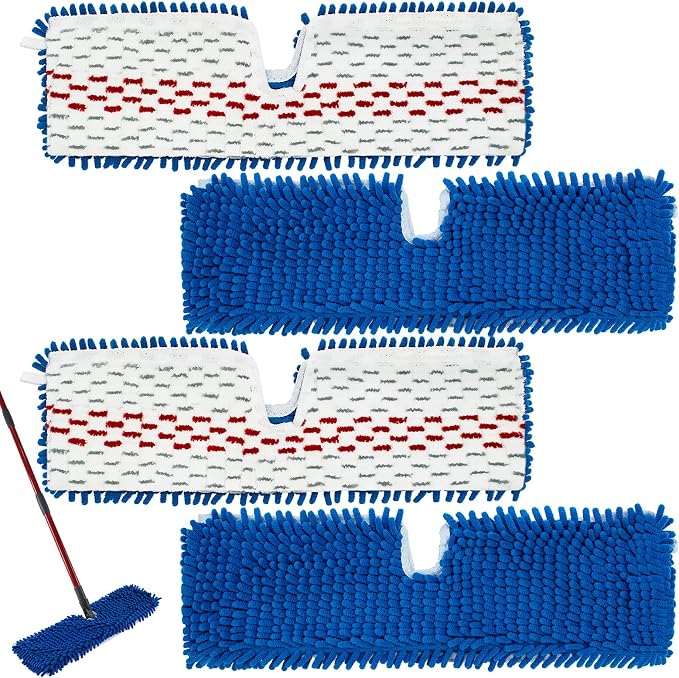 4 Pack Mop Replace Head for Ocedar Hardwood Floor'n More 3-Action Flip Mop - Image 9