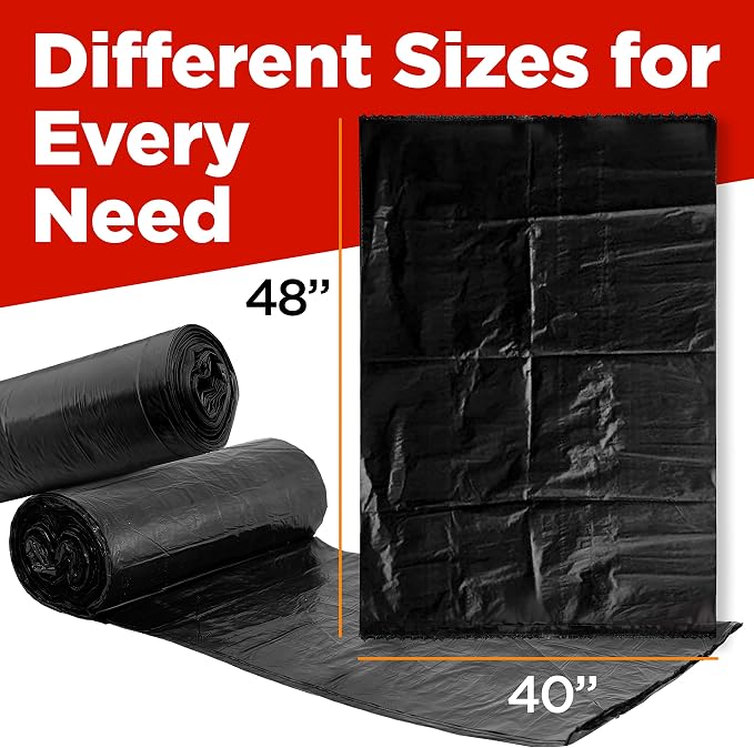 ToughBag 40-45 Gallon Trash Bags Heavy Duty | Black Garbage Bags | Made In USA - Image 4