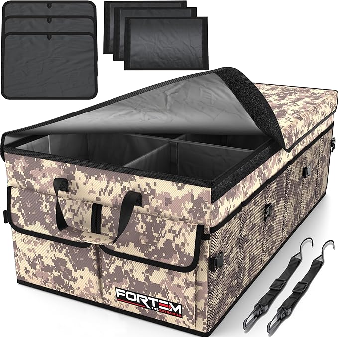 FORTEM Trunk Organizer For SUV Car Trunk Organizer, Foldable Storage, Car by FORTEM
