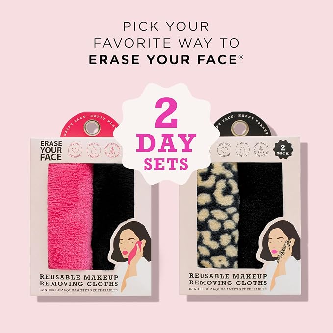 ERASE YOUR FACE Reusable Makeup Remover Cloths - Image 4
