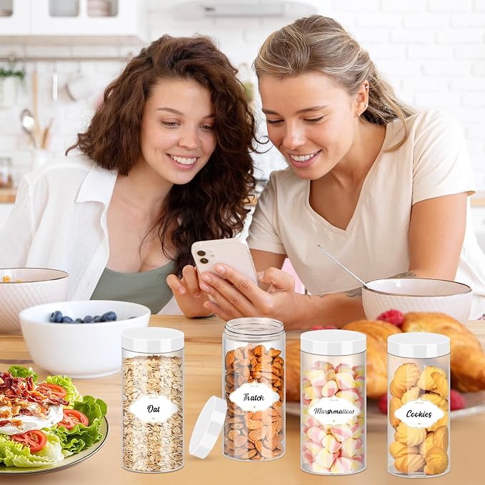 24 Pcs Plastic Jars, 16 OZ Plastic Jars - Image 6