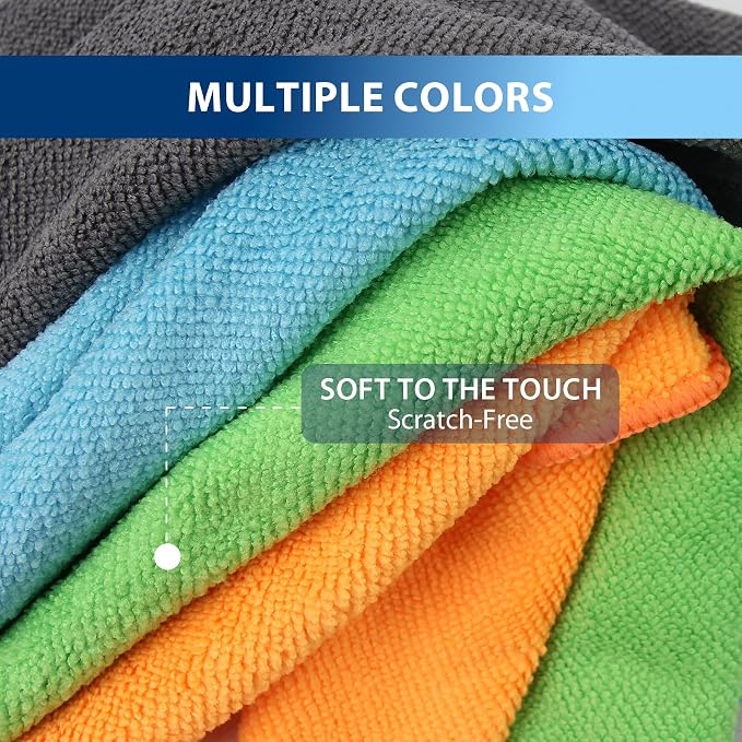 12 Pack Microfiber Cleaning Cloth 11.8x11.8inch - Image 2