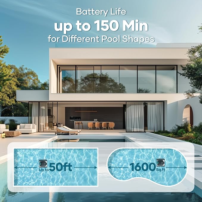 AIPER Scuba N1 Cordless Robotic Pool Cleaner, Wall & Waterline & Floor Cleaning - Image 6